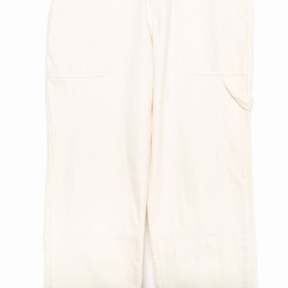 Alex Mill Phoebe Pant In Recycled Denim - Ivory White Painter - Size 2 / XS - Picture 8 of 14